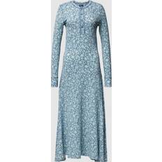 Polo Ralph Lauren Damen Kleider Polo Ralph Lauren Bedrucktes Maxikleid aus Baumwolle blau