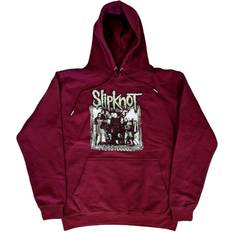 Pullover Slipknot Barcode Hoodie Maroon