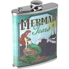 Stainless Steel Hip Flasks Crystal Art Gallery American 8 Liquor Mermaid Tears Hip Flask