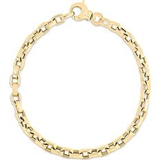 Jewelry Storage Roberto Coin 18K Yellow Gold Designer Gold Heavy Box Link Bracelet