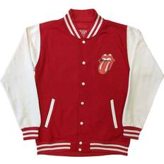 Hvite - Unisex Jakker Rolling Stones Classic Tongue Varsity Jacket Red