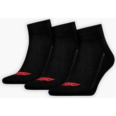 Levi's Herren Socken Levi's Unisex Quarter, Black, 39/42 3er Pack