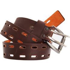 Herre Belte Forest 1.50 Plain Leather Belt With Twin Pronged Buckle Brown