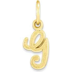 Gold Charms & Pendants 10K Yellow Gold Initial Charm