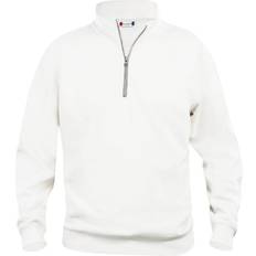 Clique Basic Half Zip Sweatshirt - White