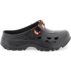 Lanvin Rubber Clogs With Multicolored Strap Black