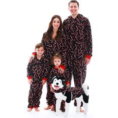Clothing #followme Family Pajamas Candy Cane Microfleece Mens Adult Onesie 6754-10179-XXL
