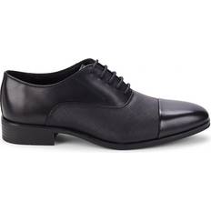 Calvin Klein Men Loafers Calvin Klein Drew Black Leather Men's Shoes Black