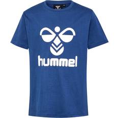 Bomull Overdeler Hummel T-Shirt hmlTres Dark Denim Jahre 110 T-Shirt