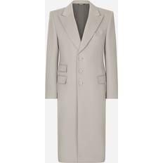 Dolce & Gabbana Men Coats Dolce & Gabbana Men's Fu2ry Cashmere Coat Grey Grey