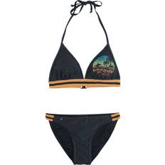 Polyester - XL Bikinisett Parkway Drive Bikinisett EMP Signature Collection til Damer svart-oransje