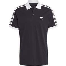 Herren - Schwarz Poloshirts Adidas Original Adicolor Classics 3-Stripes polotrøje