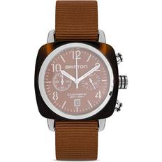 Armbanduhren Briston Watches Clubmaster Classic 40mm Acetate/Edelstahl/Textil Einheitsgröße Braun