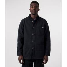 Cotton - Men Coats Dickies Duck Canvas Chore Coat Man Stone Washed Black