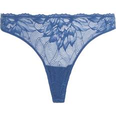 Blau - Damen - Mikrofaser - Strings Slips Calvin Klein Seductive Comfort Thong