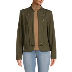 Tommy Hilfiger Women Outerwear Tommy Hilfiger Women's Adjustable Button Front Jacket Thyme