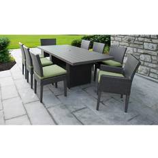 Green Dining Sets TK Classics Belle Wicker Dining Set