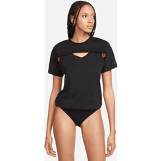 Damen - Trainingsbekleidung Bodys Nike Sportswear Tech Pack Dri-FIT ADV Kurzarm-Bodysuit für Damen Schwarz EU 44-46