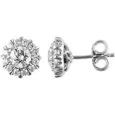 White Gold - Women Earrings Saks Fifth Avenue Stud Earrings - White Gold/Diamonds