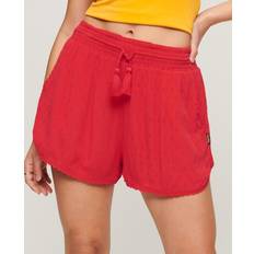Superdry Damen Bekleidung Superdry Damen Vintage Beach Shorts Rot Größe: Rot