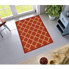 Carpets Well Woven Modern Bold Lattice Red