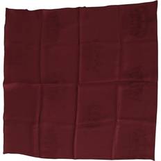 Dolce & Gabbana Red Accessories Dolce & Gabbana Maroon Silk Crown Square Wrap Handkerchief Scarf