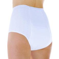 Men - White Panties Allman Women Reusable Briefs- Hips White