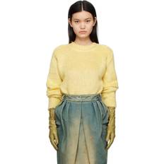 Linen - Men Sweaters Maison Margiela Yellow Brushed Sweater