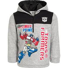 Children's Clothing Transformers Optimus Prime Little Boys Fleece Half Zip Hoodie Gray