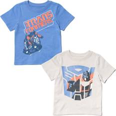 T-shirts HIS Transformers Optimus Prime Toddler Boys Pack Graphic Blue/Gray 4T