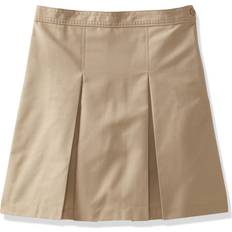 Skirts Classroom Uniforms girls Kick Pleat Skirt, Khaki, Husky