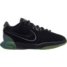 Nike Girls Basketball Shoes Nike LeBron XXI Tahitian GS - Black/Iron Grey/Oil Green/Metallic Pewter