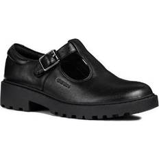 Espadrillos Geox Girl's Girls Casey G. Leather School Shoe Black