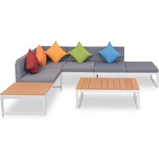 Plastic Outdoor Lounge Sets vidaXL Patio Corner Sofa Pieces