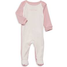 Girls - S Jumpsuits Children's Clothing Calvin Klein Baby Girl's Envelope Neckline Logo Coverall Pink White 3-6 Months