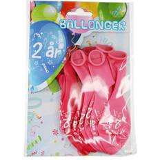 Lateksballonger Ballonger 2år 8pk rosa