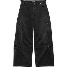 M - Unisex Jeans Balenciaga Soft Cotton Denim Jeans Black