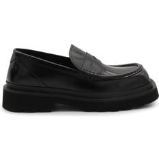 Dolce & Gabbana Herren Loafers Dolce & Gabbana PennySlots Leder Schwarz black