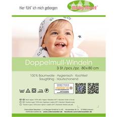 Odenwälder Barn- & babytilbehør Odenwälder Mull-Windeln COTTON 80x80 3er Pack in weiß