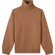 Herre - Kasjmir - L - Strikkegensere A.P.C. Brown Marc Turtleneck CAB CAMEL