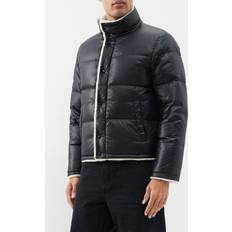 Saint Laurent Men Outerwear Saint Laurent Men's Down Puffer Jacket In Nylon Black Black