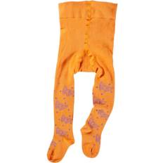 Orange Socken Grödo Baby Strumpfhose Schmetterlinge Bio-Baumwolle Mandarine 80/86