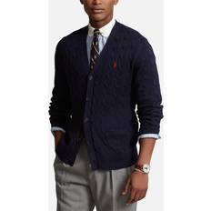 Men Cardigans Polo Ralph Lauren Cable Knit Cardigan Navy