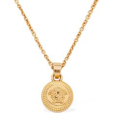 Jewelry Versace Medusa Coin Collar Gold 01