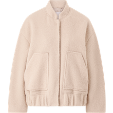 Mango Sugar Oversized Bomber Jacket - Ecru