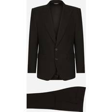 Dolce & Gabbana Men Suits Dolce & Gabbana Stretch wool Martini-fit suit black