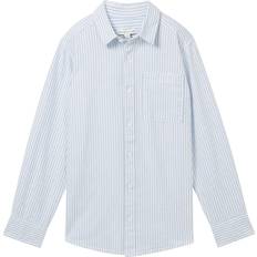 M Hemden Tom Tailor Freizeithemd, Baumwolle, Kent Kragen, für Kinder, blau
