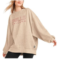 Gold - Women Sweaters DKNY Women's Sport Gold Chicago Bulls Daisy Tunic Oversized Pullover Sweatshirt Gold Gold