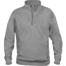 Clique Basic Half Zip Sweatshirt - Grey Melange