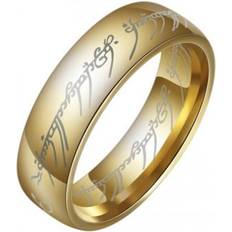 Ringer HOD Health & Home Fashion The Lord Of Rings For Men 18K Gold Plating Stainless Steel Jewelry